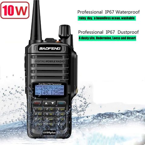 2022 nuevo walkie talkie impermeable Baofeng UV-9R de alta potencia 10w para radio de dos vías de largo alcance 10km 4800mah uv 9r plus ► Foto 1/1