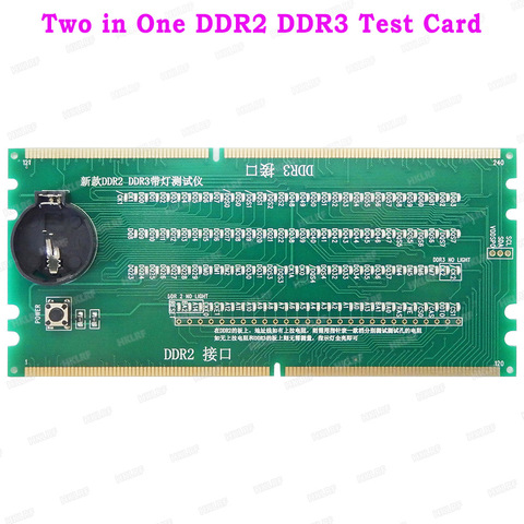 Placa base de escritorio dos en uno, tarjeta de prueba DDR2 DDR3 / DDR4 RAM, ranura de memoria/LED, Analizador de diagnóstico, tablero de escritorio ► Foto 1/6