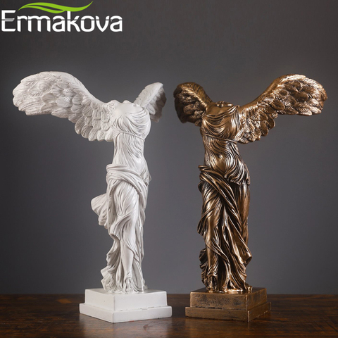 ERMAKOVA-Estatua de la Victoria alada, escultura de diosa de la Victoria, regalo de decoración del hogar, 10 pulgadas ► Foto 1/6