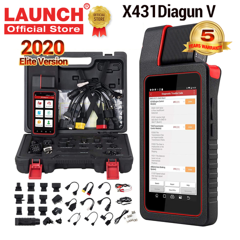 Lanzamiento de X431 Diagun V OBD2 Auto herramienta de diagnóstico completa systemCode lector escáner OBDII OBD escáner herramienta de actualización en línea pk MK808 CRP909E ► Foto 1/6