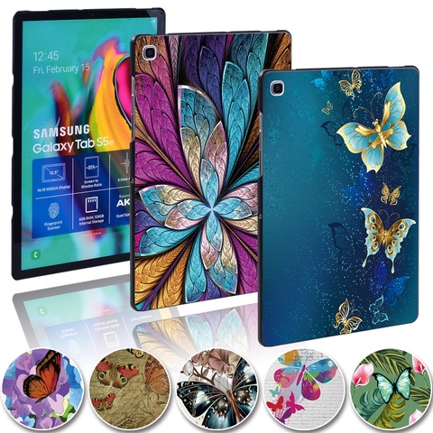 Funda de plástico con estampado de mariposa para tableta Samsung Galaxy Tab A 10,1, 2022, 2016/7, 0/9, 7/10, 5, Tab E 9,6, Tab S5E ► Foto 1/6