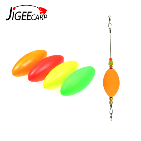 JIGEECARP 10 Uds pesca de bagre plataforma flotar flotabilidad EVA en línea Bobber flotante pesca en agua salada accesorios flotadores pargos plataformas ► Foto 1/6