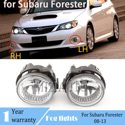 LED parachoques faros antiniebla de conducción para Subaru Forester 08-13 para Impreza WRX STI 08-10 halógenos antiniebla con bombilla faros ► Foto 1/6