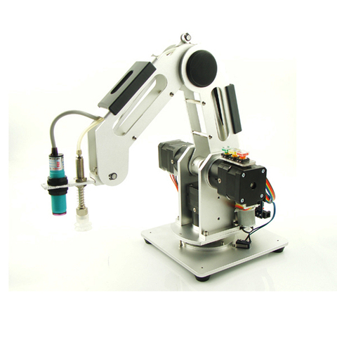 0,5 kg de carga de 3 ejes de paletizado de brazo Robot Industrial escritorio pequeño enseñanza brazo robótico de aprendizaje 0,5 KG cuatro DOF piezas de DIY ► Foto 1/6