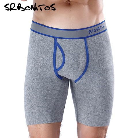 Calzoncillos largos de marca para hombre, ropa interior de algodón, Bóxer Sexy, Slip, Calecon ► Foto 1/6