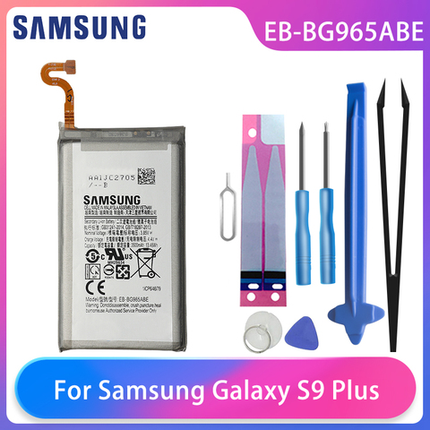 Samsung-Batería de teléfono Samsung Galaxy S9 Plus S9 + SM-G965F G965F/DS G965U G965W G9650, EB-BG965ABE de batería de 3500mAh, herramientas gratuitas AKKU ► Foto 1/5
