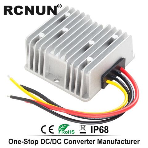 RCNUN 36 V 48 V a 13,8 V 10A 15A 20A Step Down DC a DC convertidor impermeable Buck módulo para barcos ► Foto 1/6