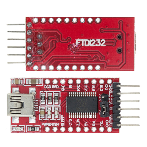 Adaptador FT232RL FT232 FTDI, USB a TTL 5V 3,3 V, Cable de descarga a módulo adaptador a serie para Arduino USB a 232 ► Foto 1/6