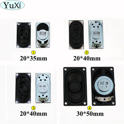 YuXi-altavoz para ordenador portátil con Monitor LCD, 2 W, 4R, 8R, 2035, 3520, 2040, 5030, 8 ohmios, 2 vatios, 20x35MM, 20x40MM, 50x30MM ► Foto 1/5