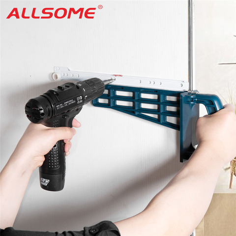 ALLSOME cajón magnético Slide Jig Set herramienta de montaje para gabinete muebles extensión armario Hardware instalar guía de carpintería ► Foto 1/6