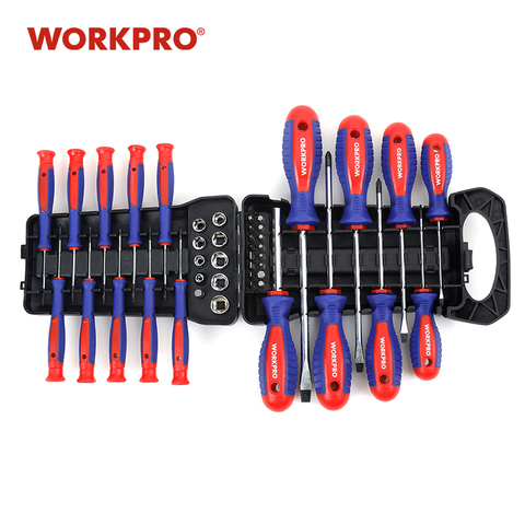 WORKPRO 45 unidades destornilladores destornillador bits Set Socket Bits set ► Foto 1/6