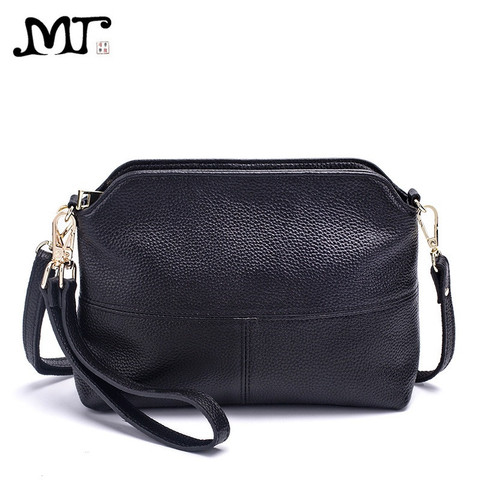 MJ-bolso de piel auténtica para mujer, bandolera cruzada pequeña, elegante, para el día ► Foto 1/6