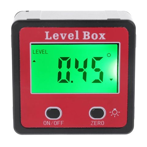 Inclinómetro de nivel de burbuja Digital, medidor de ángulo, caja de nivel cónico con imán ► Foto 1/6