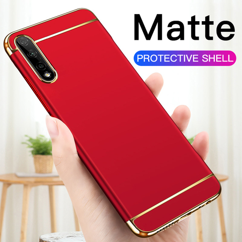 Funda protectora de lujo para teléfono móvil Huawei, carcasa de protección chapada para Huawei P10, P20, P30 Lite, P40 Pro, Honor 9, 10, 20 Lite, 9x, V20 ► Foto 1/6