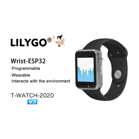 LILYGO-T-WATCH-2022 V3 con micrófono, dispositivo táctil IPS, con Motor de vibración, WIFI, Bluetooth, con acelerómetro de tres ejes, podómetro ► Foto 1/6