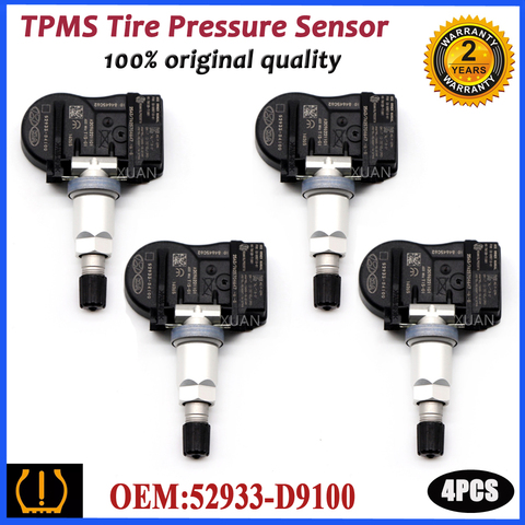 SENSOR de presión de neumático 52933-D9100 TPMS para KIA Sportage QL K7 KX5 KX3 CADENZA 2016-2022 433MHz, 52933D9100 ► Foto 1/5