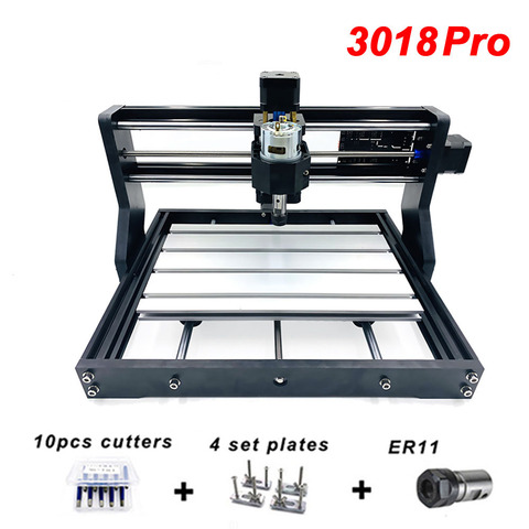 CNC 3018 PRO grabador láser madera CNC enrutador máquina GRBL ER11 DIY grabado máquina para madera PCB PVC Mini CNC 3018 PRO grabador ► Foto 1/4