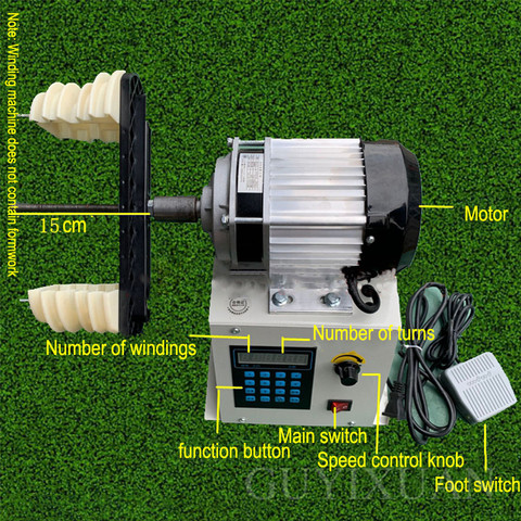 Máquina de bobinado de programación CNC automática, máquina de bobinado de reparación de alta motor de torsión, máquina de bobinado reguladora de velocidad programable ► Foto 1/5