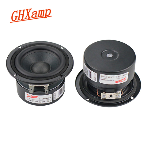 GHXAMP 3 pulgadas 4ohm altavoz de gama completa 5-15W HIFI portátil Altavoz Bluetooth portátil bajo glicol medio tonos agudos dulce 2 uds ► Foto 1/6