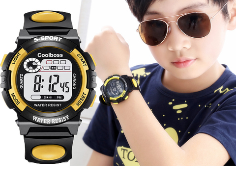 Los niños reloj de deporte niños relojes correa de silicona impermeable LED Digital Reloj para niños chica estudiante niño pulsera reloj ► Foto 1/6