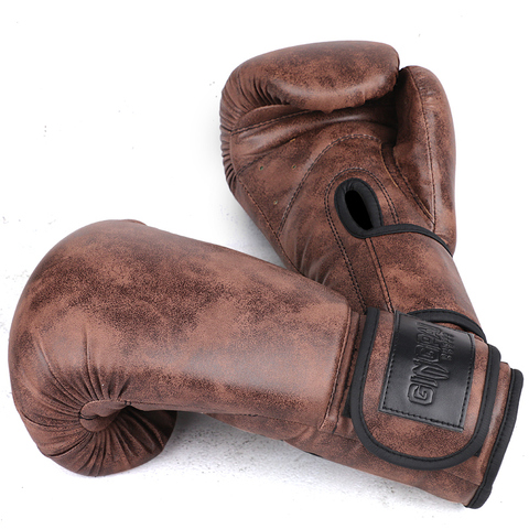 Guantes De boxeo De piel sintética para adultos y niños, manoplas De boxeo Muay Thai MMA Boxe De Luva, equipo De gimnasio, 8, 10, 12OZ boks ► Foto 1/6