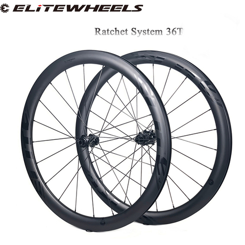 ELITEWHEELS camino disco de juego de ruedas de bicicleta de carbono 24-24H RD13 trinquete 36T centro de carretera de ciclocross ciclismo bicicleta ruedas ► Foto 1/5