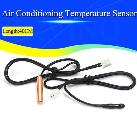 Javino-sensor de temperatura de aire acondicionado, 5K, 10K, 15K, 20K, 25k, 50K, Sensor de tubo, cabezal de goma, cabeza de cobre ► Foto 1/6