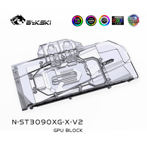 Bykski-bloque de agua GPU para ZOTAC, edición Geforce RTX3090, tarjeta gráfica para videojuegos OC, enfriador de agua VGA, N-ST3090XG-X-V2 ► Foto 1/1