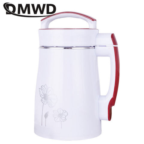 DMWD-máquina eléctrica de leche de soja, extractor de leche de soja, licuadora, pasta de arroz, hervidor para sopa, sin filtro, limpieza automática, EU ► Foto 1/2