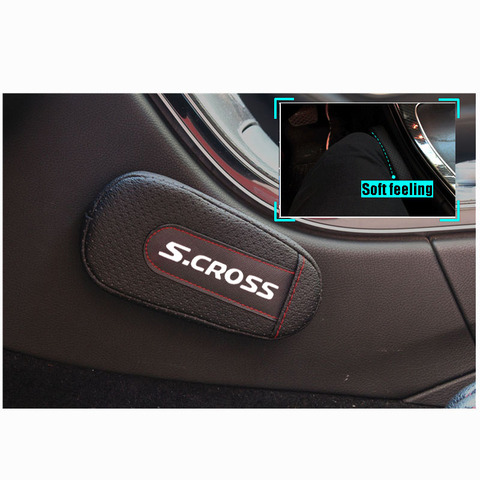 Cojín de cuero de alta calidad para las piernas, almohadilla para el brazo de la puerta del coche, accesorios para el Interior del coche, para Suzuki Scross ► Foto 1/5