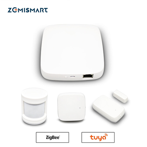 Tuya ZigBee Smart Hub de enlace de casa inteligente puente de vida inteligente APP Alexa Google habilitar con Zigbee 3,0 Sensor de seguridad interruptor ► Foto 1/6