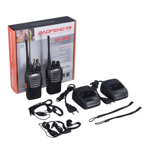 Baofeng-Walkie Talkie BF-888S radio bidireccional portátil, 5W, Radio CB UHF 400-520MHz, transmisor transceptor, 2 uds. ► Foto 1/6