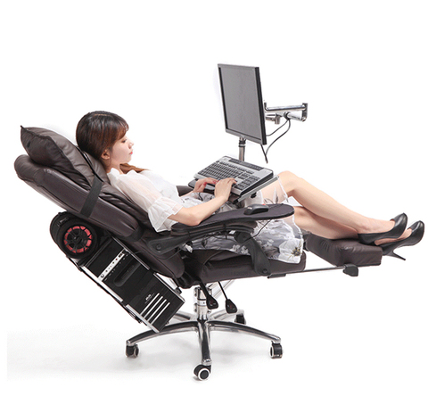 OK910-silla reclinable de movimiento completo + soporte para teclado de Monitor + abrazadera para brazo de silla codo, soporte para muñeca, alfombrilla de ratón para juego y oficina ► Foto 1/6