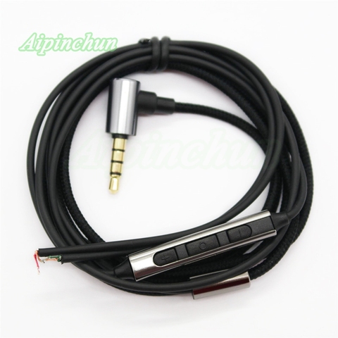 Cable de reparación para auriculares Aipinchun de 3,5mm, Cable de repuesto para auriculares DIY con micrófono controlador de volumen ► Foto 1/2