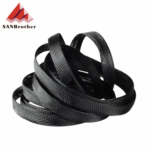 Conjunto de cables de nailon para impresora 3D Ultimaker 2 +, fundas de Cable extendidas, malla de piel de serpiente negra, Cable protector PET, juegos de cables de choque ► Foto 1/3