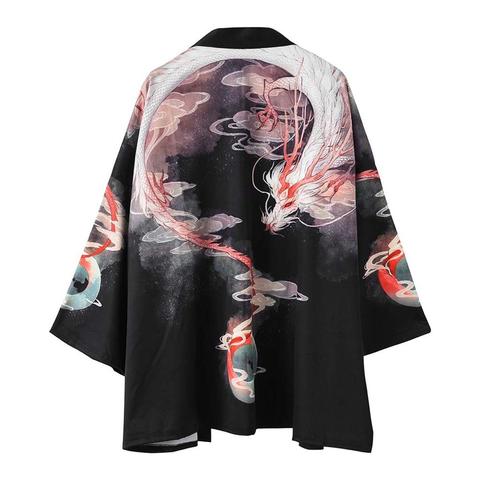 Kimono japonés cardigan hombres kimono yukata hombre disfraz de samurai ropa chaqueta de kimono para hombre camisa yukata kimono ► Foto 1/6