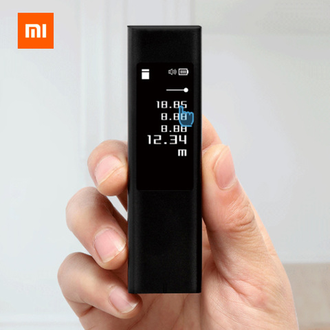 Xiaomi-telémetro Digital electrónico DUKA con cinta métrica láser, telémetro láser con pantalla táctil OLED, distancia de 40M ► Foto 1/1