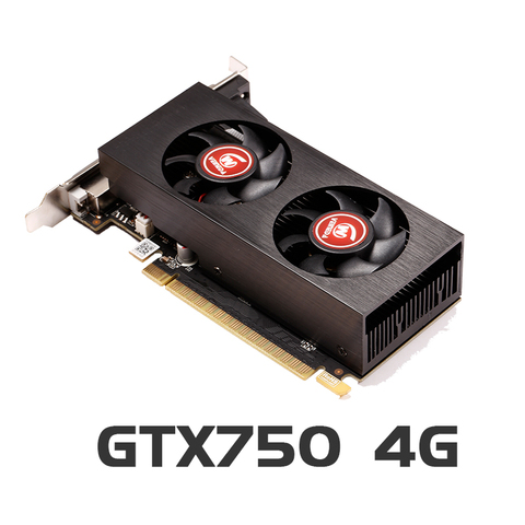 Veineda-tarjeta gráfica GTX750, 4GB, GDDR5, para ordenador de escritorio, vídeo de PC, compatible con DVI, PCI-E, X16, 2,0 ► Foto 1/6