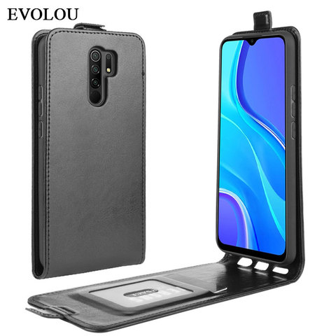 Funda abatible Vertical de piel para Redmi 9, Funda de cuero para teléfono Xiaomi Redmi 9A 9C 9 ► Foto 1/6