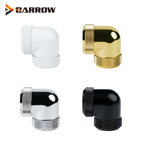 2 uds Barrow 90 grados accesorios rotativos, junta de enfriamiento de agua para 8x12mm,10x14mm compresión de mano Doule de tubo duro, TWT90KNS-K12/14 ► Foto 1/6