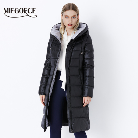 MIEGOFCE 2022 abrigo chaqueta de invierno de mujer con capucha Parkas calientes Bio Fluff Parka abrigo de alta calidad femenina nueva colección de invierno caliente ► Foto 1/6
