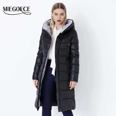 MIEGOFCE 2022 abrigo chaqueta de invierno de mujer con capucha Parkas calientes Bio Fluff Parka abrigo de alta calidad femenina nueva colección de invierno caliente ► Foto 1/6