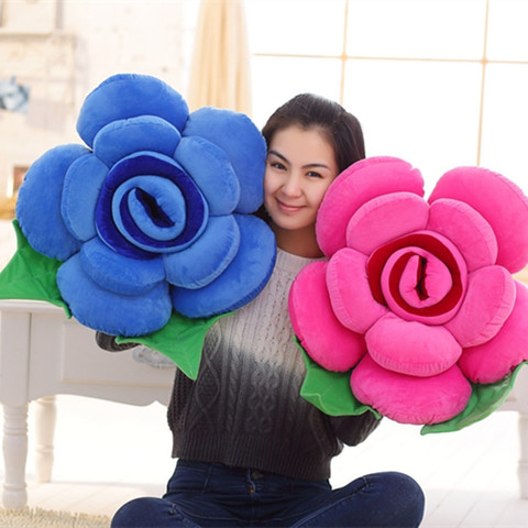 Juguetes de bebé rellenos de rosas de simulación, cojín de felpa, pétalo tridimensional, cojín para regalo ► Foto 1/6