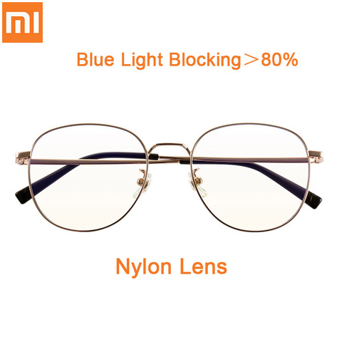 Xiaomi Mijia-Gafas de luz azul con bloqueo de luz, lentes de nailon ultraligeras, resistentes a las manchas, para ordenador, 80% ► Foto 1/6