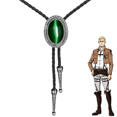 Anime ataque en Titán Shingeki No Kyojin líder Erwin Smith collar Cosplay colgante Bolo corbata de accesorio de regalo ► Foto 1/6