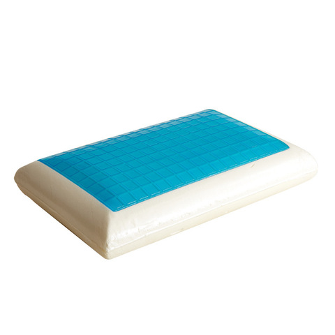 Almohada Cervical de espuma viscoelástica con Gel de refrigeración, almohada ortopédica Reversible para dormir, incluye funda de almohada extraíble ► Foto 1/5