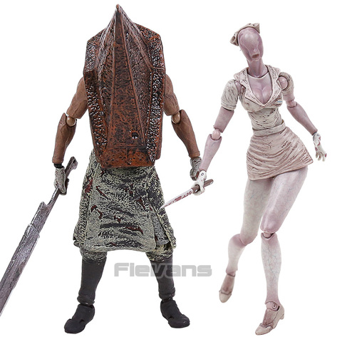 Figma-figuras de acción de cabeza de burbuja para SP-061, juguete de modelos coleccionables de PVC, SP-055 de película, película de película, color rojo y negro, modelo Silent Hill 2 ► Foto 1/6