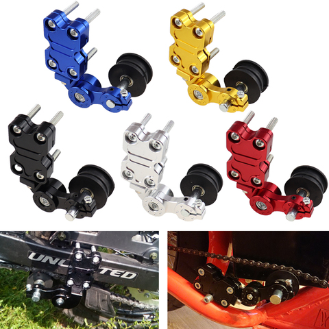 Rodillo tensor de cadena para motocicleta, accesorio Universal de aleación de aluminio, negro/rojo/plata/azul/oro, nuevo, para Chopper ATV ► Foto 1/6