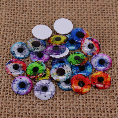 24 unids/lote pupila del ojo de vidrio redondo ojo Chips para Blyth muñeca DIY hecho a mano accesorios BT100 ► Foto 1/6