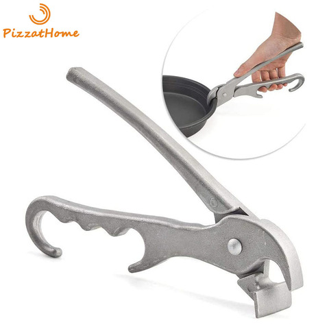 PizzAtHome-Pinza para Pizza profunda, sartenes de aluminio fundido de alta resistencia para tirar, bandeja de plato para Pizza, horno caliente ► Foto 1/6